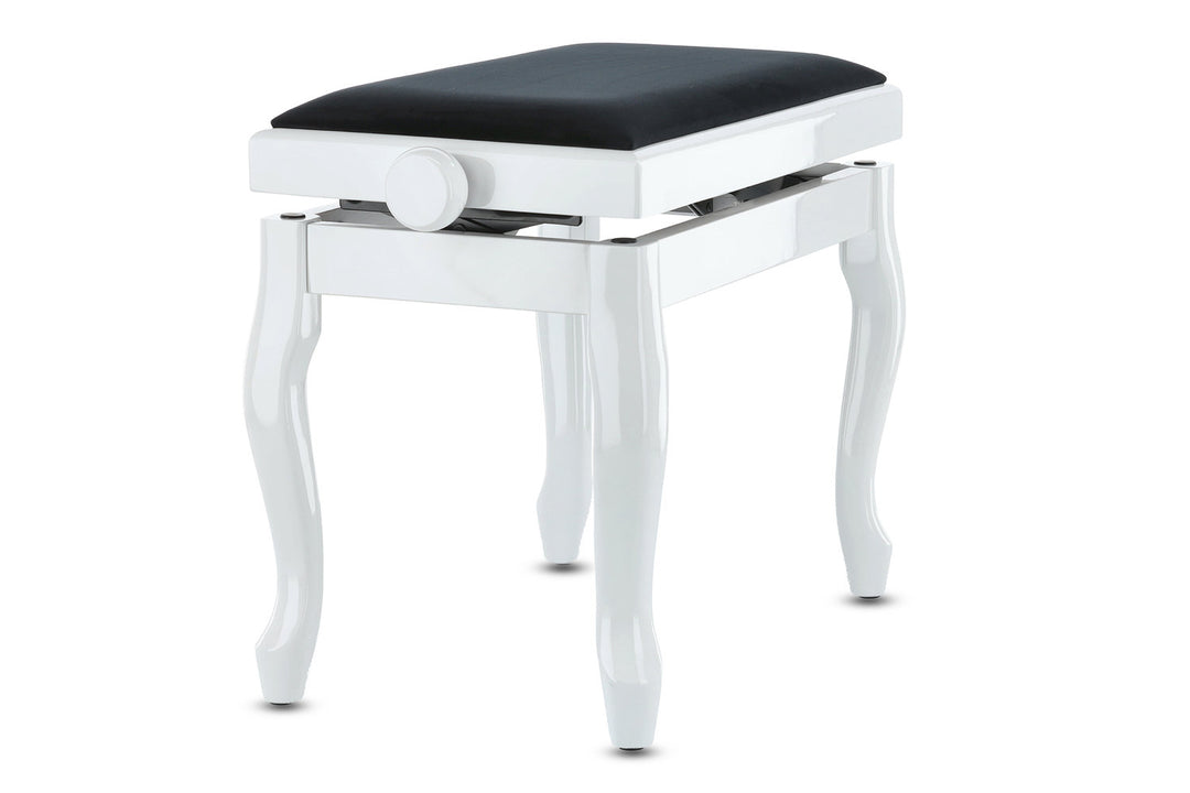 GEWA Klavierbank Deluxe Classic - White hochglanz
