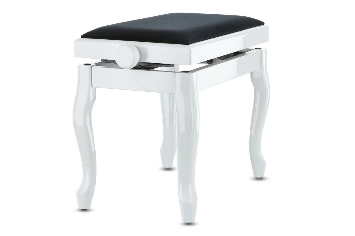 GEWA Piano bench Deluxe Classic - White highgloss