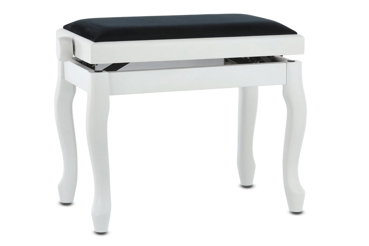 GEWA Piano bench Deluxe Classic - White matt