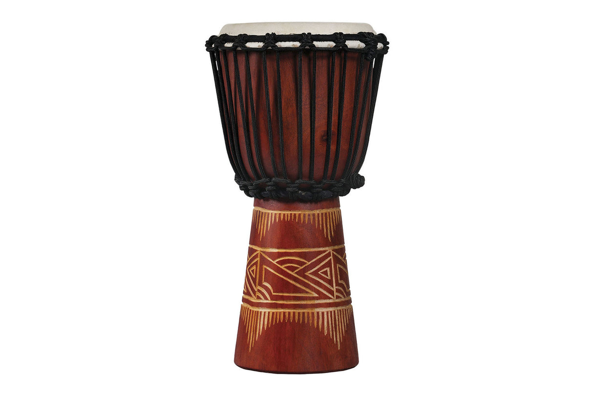 Latin Percussion Djembe World Beat Wood Art - Rot/Natur (LP713SR)