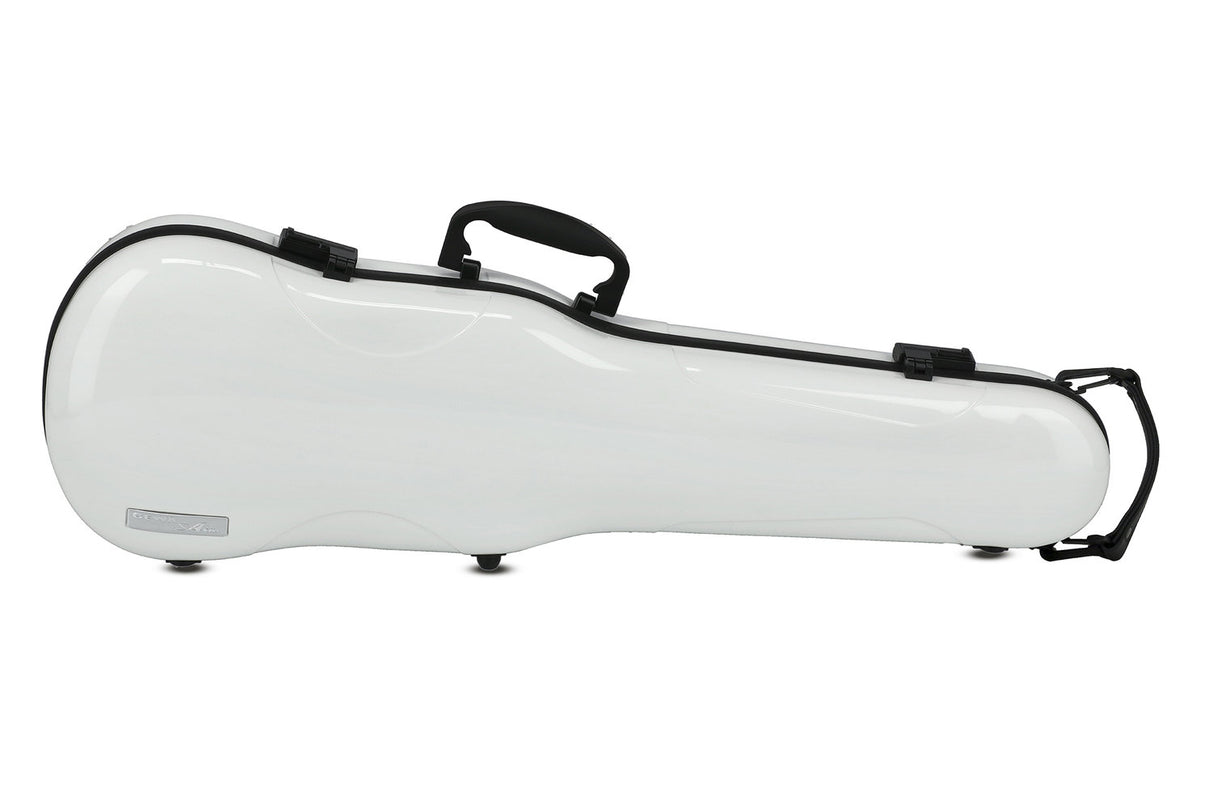 GEWA Formgeformte Geigen cases Air 1.7 - White hochglanz (mit Seitenhandgriff)