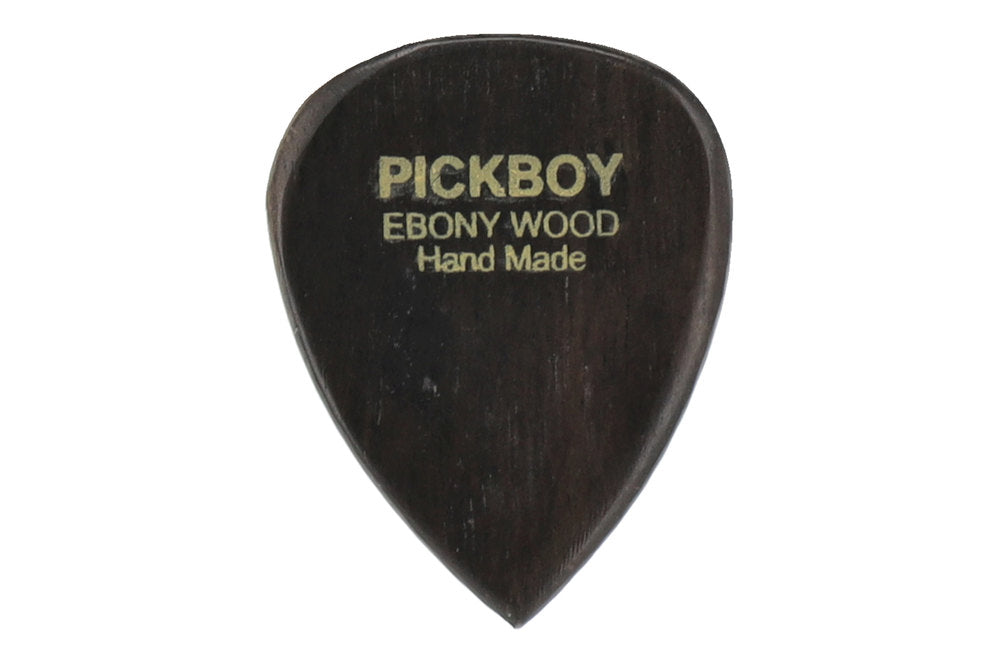 Pick Boy Exotic Plektren aus hartem Ebenholz, 2 Stück