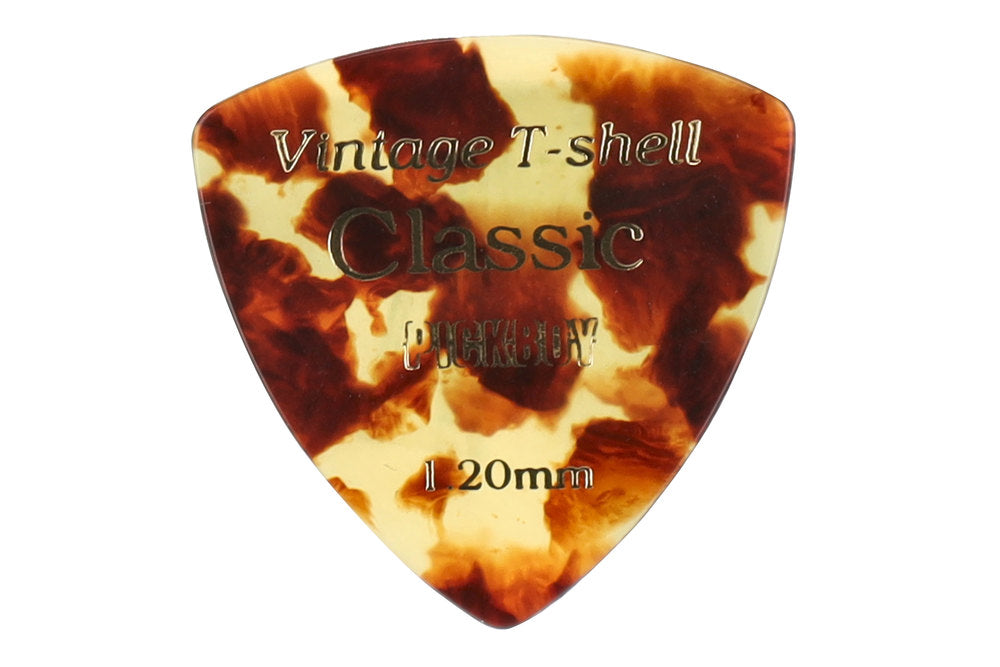 Pick Boy Vintage Classic T-Shell Plektren, Dreieck, 1,20 mm, 8 Stück