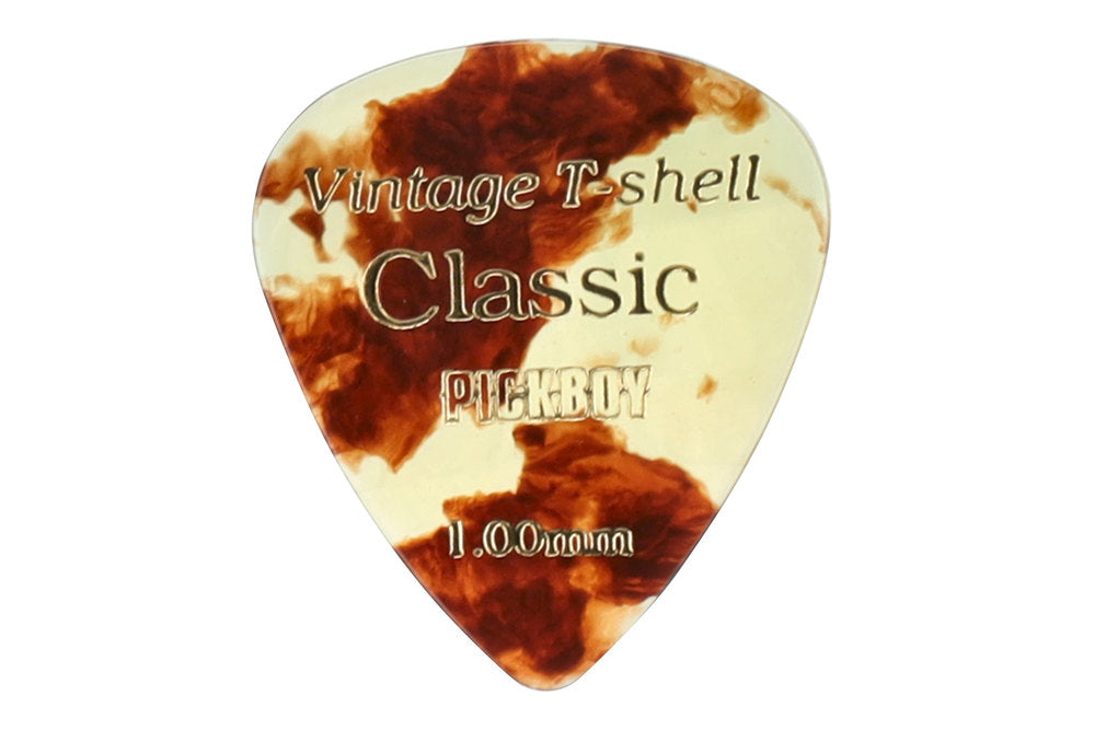Pick Boy Vintage Classic T-Shell Plektren, kurz, 1,00 mm, 8 Stück