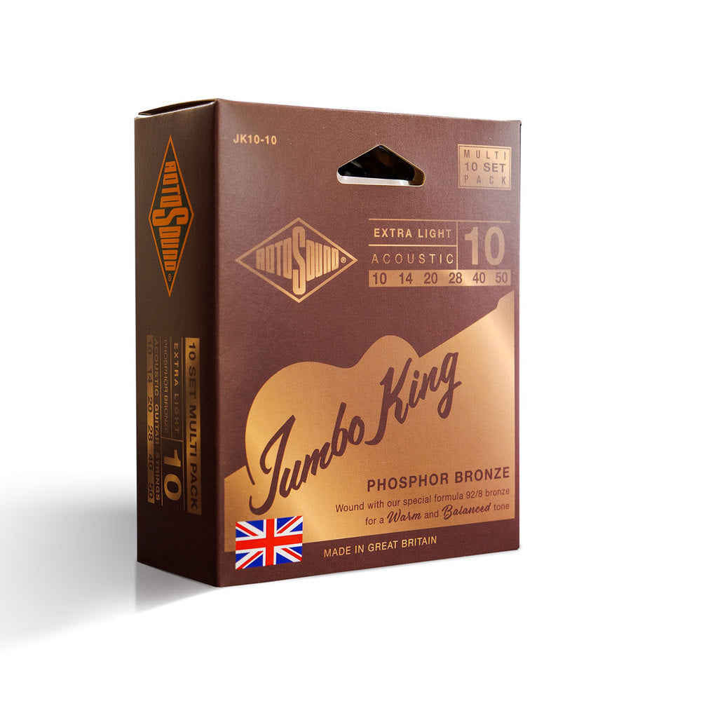 Rotosound Jumbo King JK10-10 Westerngitarrensaiten 10-50, 10 set