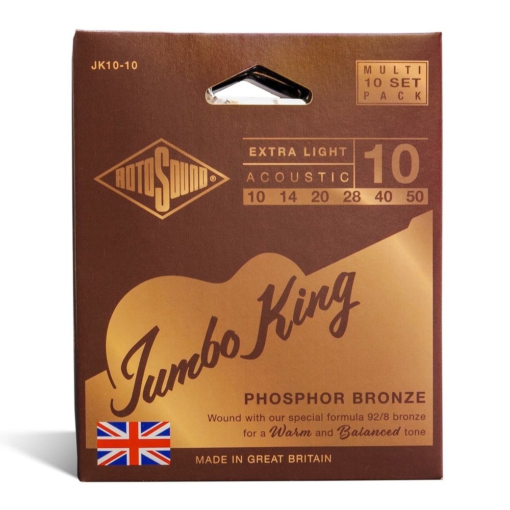 Rotosound Jumbo King JK10-10 Westerngitarrensaiten 10-50, 10 set