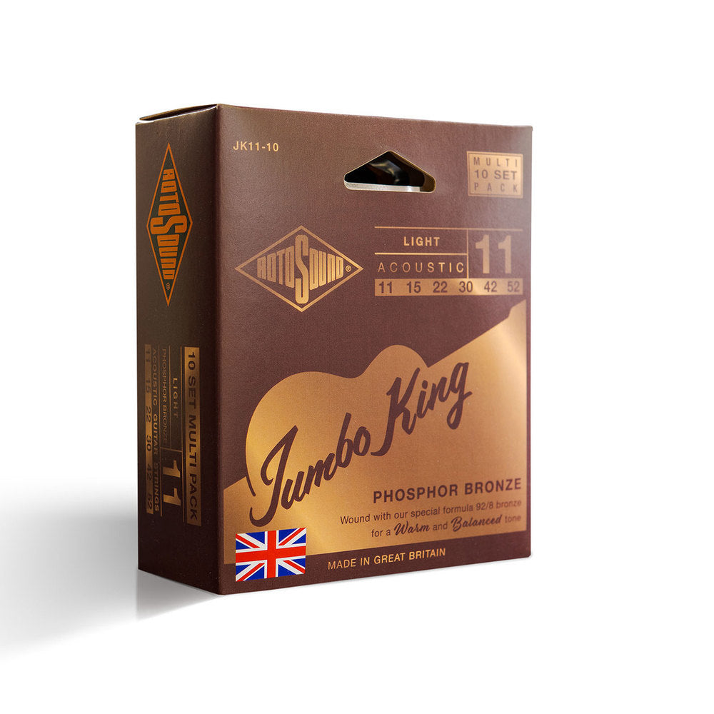 Rotosound Jumbo King JK11-10 Westerngitarrensaiten 11-52, 10 set