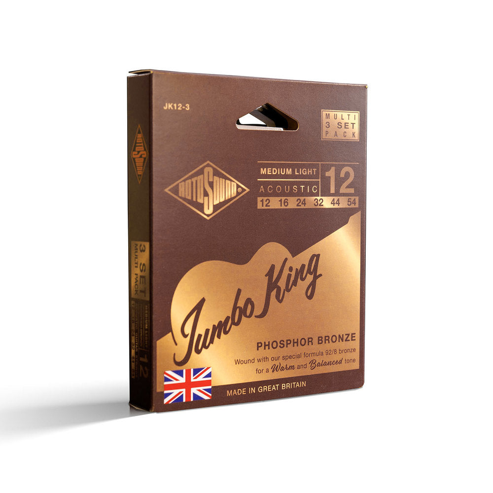 Rotosound Jumbo King JK12-3 Westerngitarrensaiten 12-54, 3 set