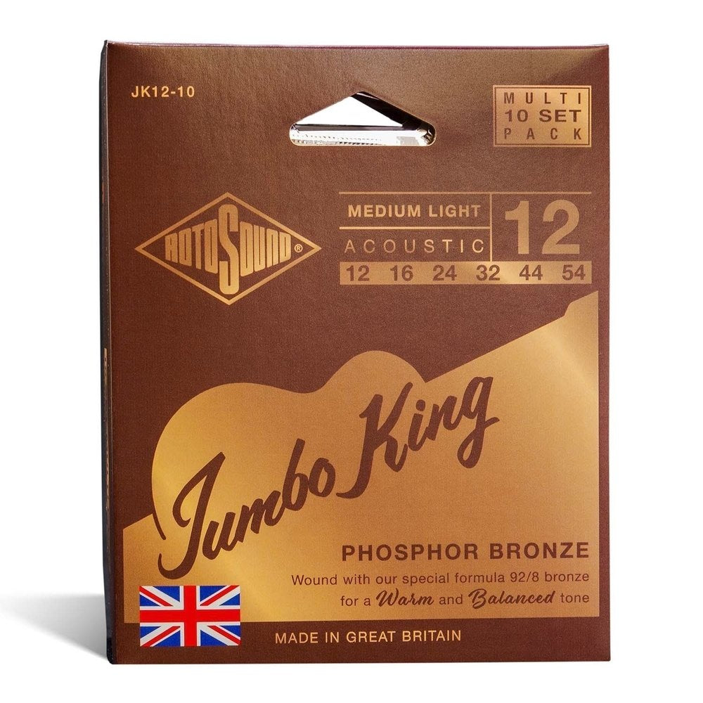 Rotosound Jumbo King JK12-10 westerngitarrensaiten 12-54, 10 Sets