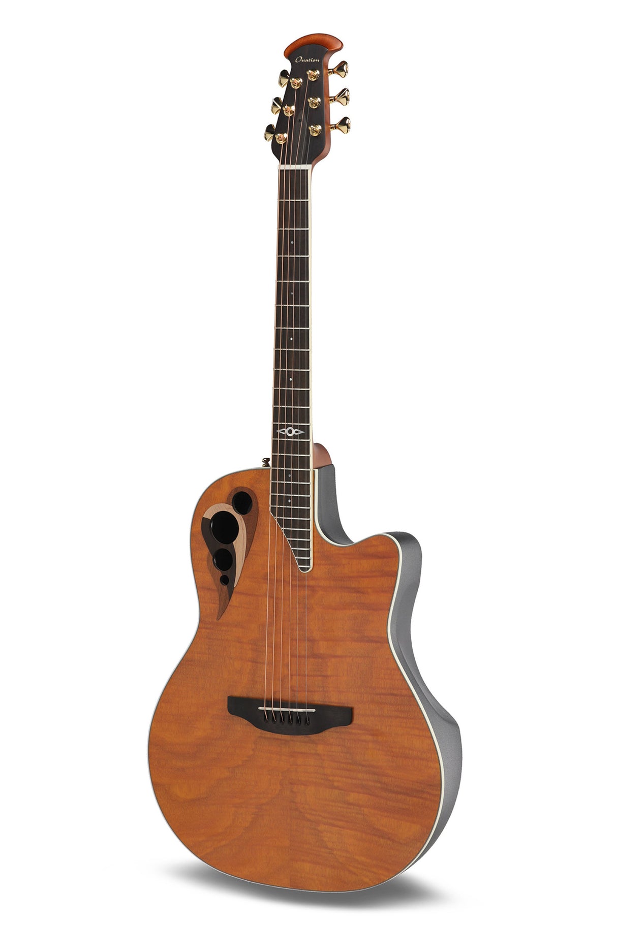 Ovation E-Akustik Gitarren Celebrity Elite Deluxe Plus Ltd 2026 Deep Contour - Amber Satin (CDX40P-FM-G)