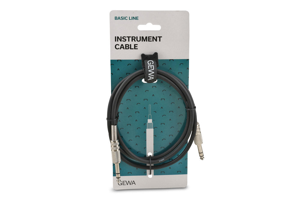 GEWA Basic Line Stereo-Instrumentenkabel 1,5 m, 6,3 mm Klinke