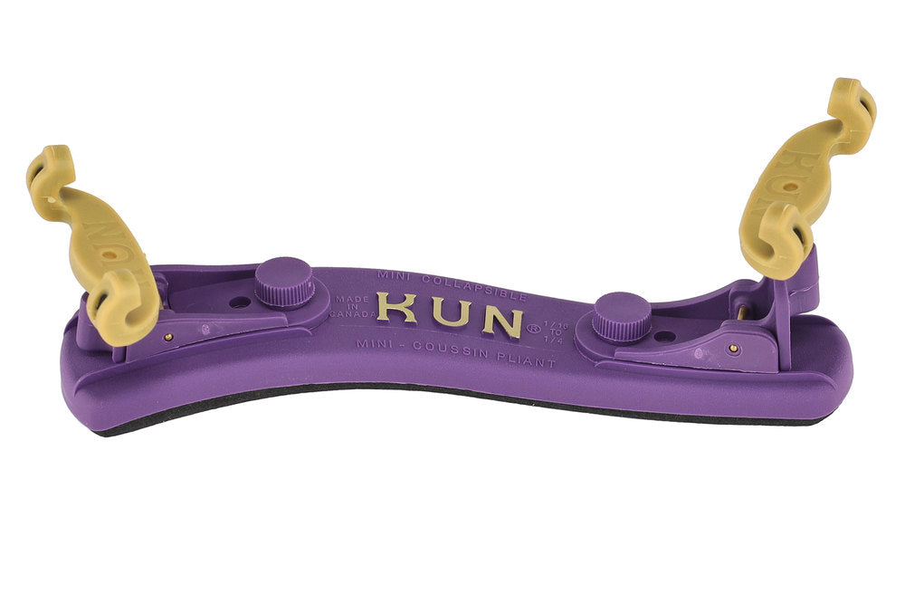 Kun Collapsible Mini Schulterstütze für Geigen 1/4 bis 1/16, lila