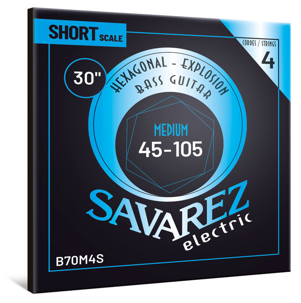 Savarez B70M4S Hexagonal Explosion 4-saitiger bass, medium short scale