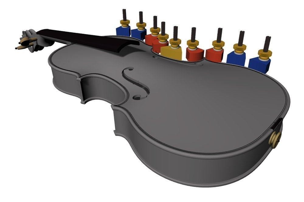 GEWA Reparaturschraube für cello, rot, für die Ecken