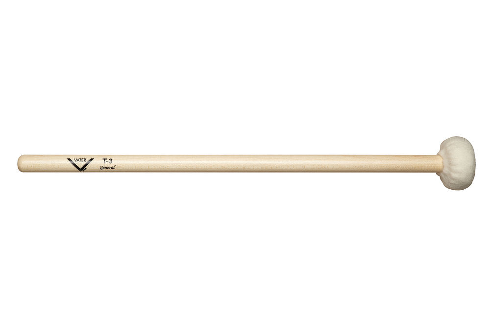 Vater Timpani Mallet T3 paukekøller, medium filt, lige skaft