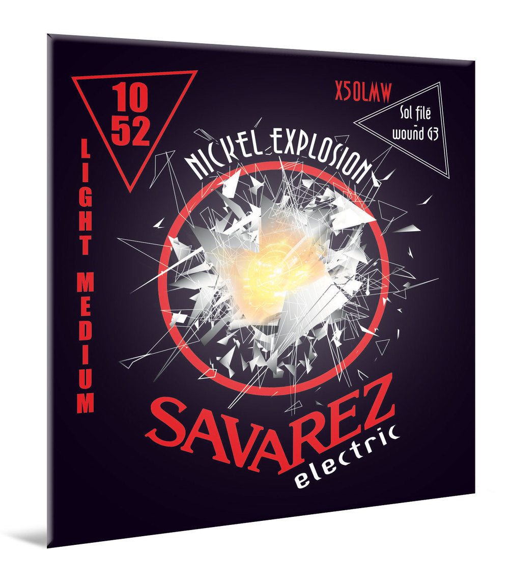 Savarez X50LMW Nickel Explosion mit umsponnener G-Saite, .010 bis .052