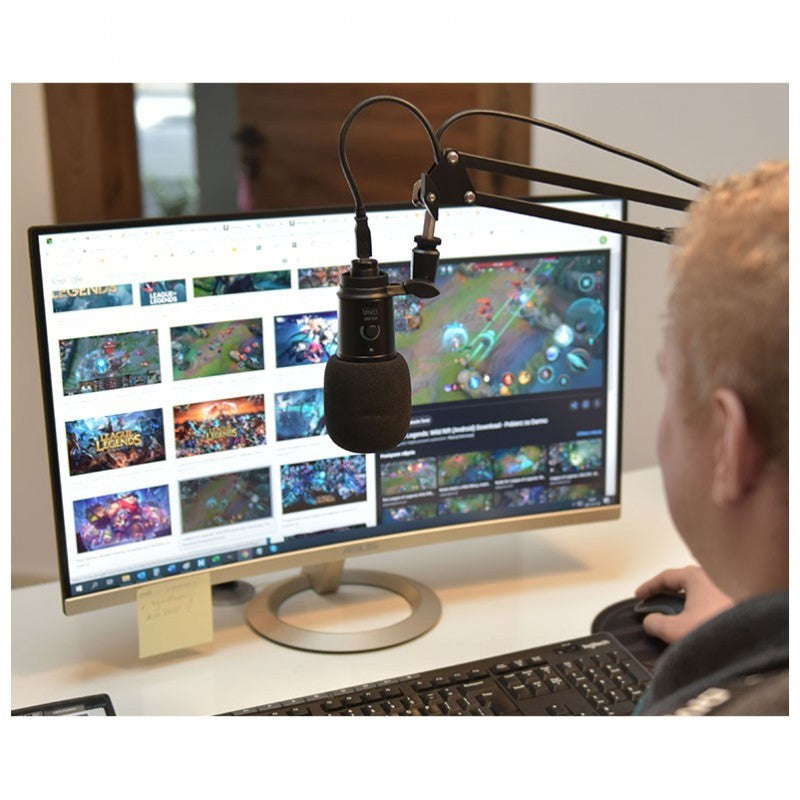 DNA CM USB KIT Kondensator USB Mikrofon Schwenkarm Popfilter Kabelset