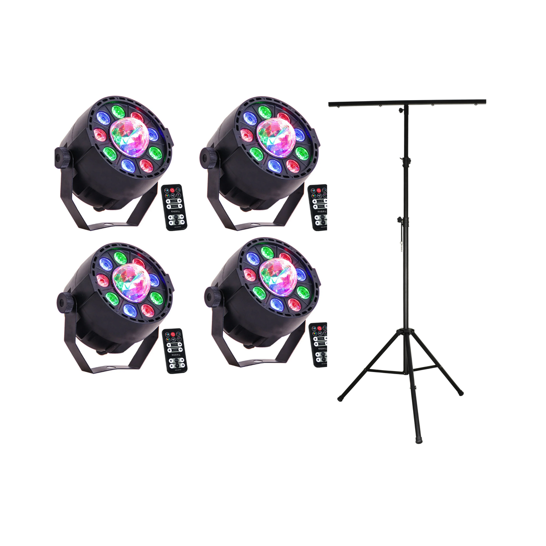 LED PAR-ASTRO 2-in-1 Diskolicht & Perfex Lichtstativ