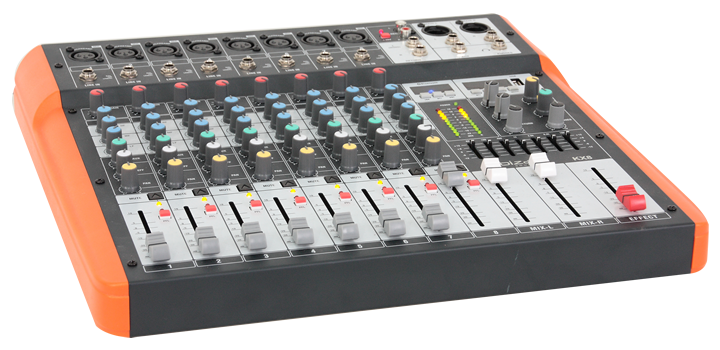 Ibiza 8-Kanal Mixer mit USB und Bluetooth