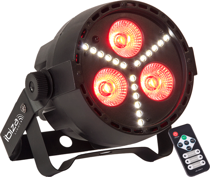 IBIZA LED PAR RGBW mit Strobe