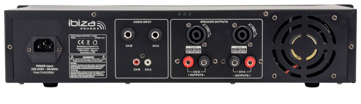 Ibiza AMP300-MKII Leistungsverstärker (2x240W)