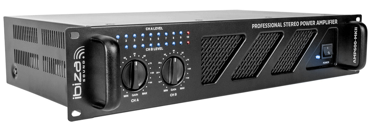 Ibiza AMP600-MKII Leistungsverstärker (2x480W)