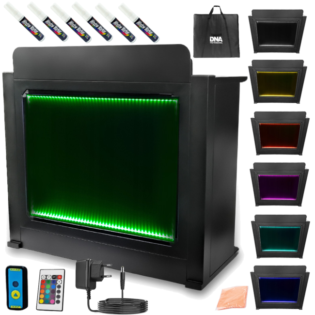 DNA DJ BOOTH XL BK bord DJ-stativ med lys