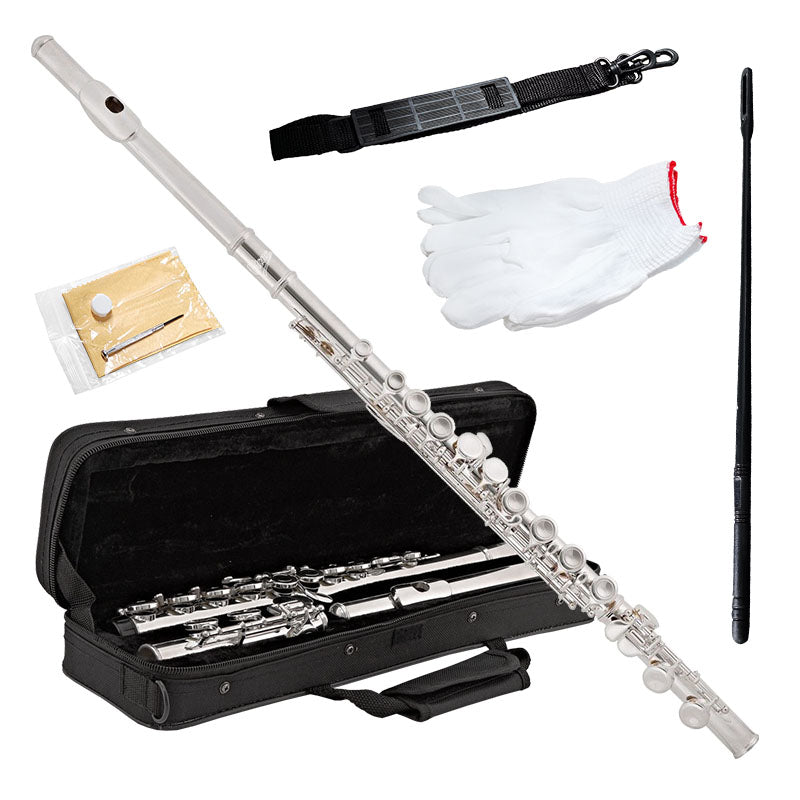 V-TONE VFL 16 Metall-Querflöte C-Klappenetui