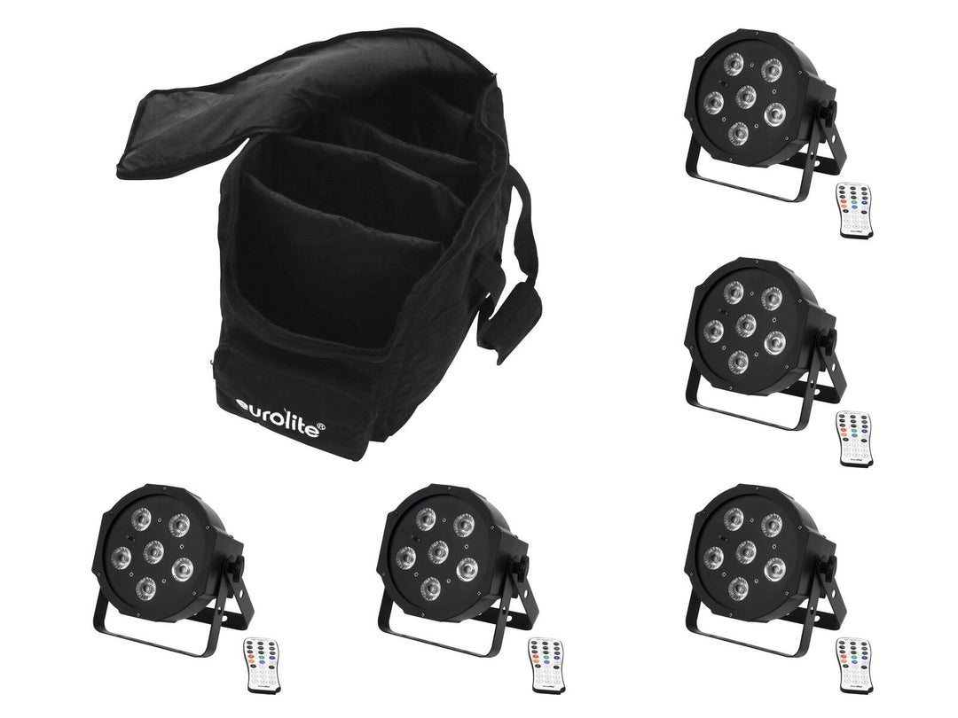 EUROLITE Set 5x LED SLS-603 + Softbag