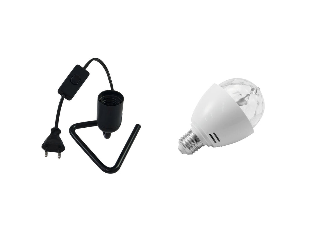 EUROLITE Set LED BC-1 RGB + Dreiecksbasis schwarz