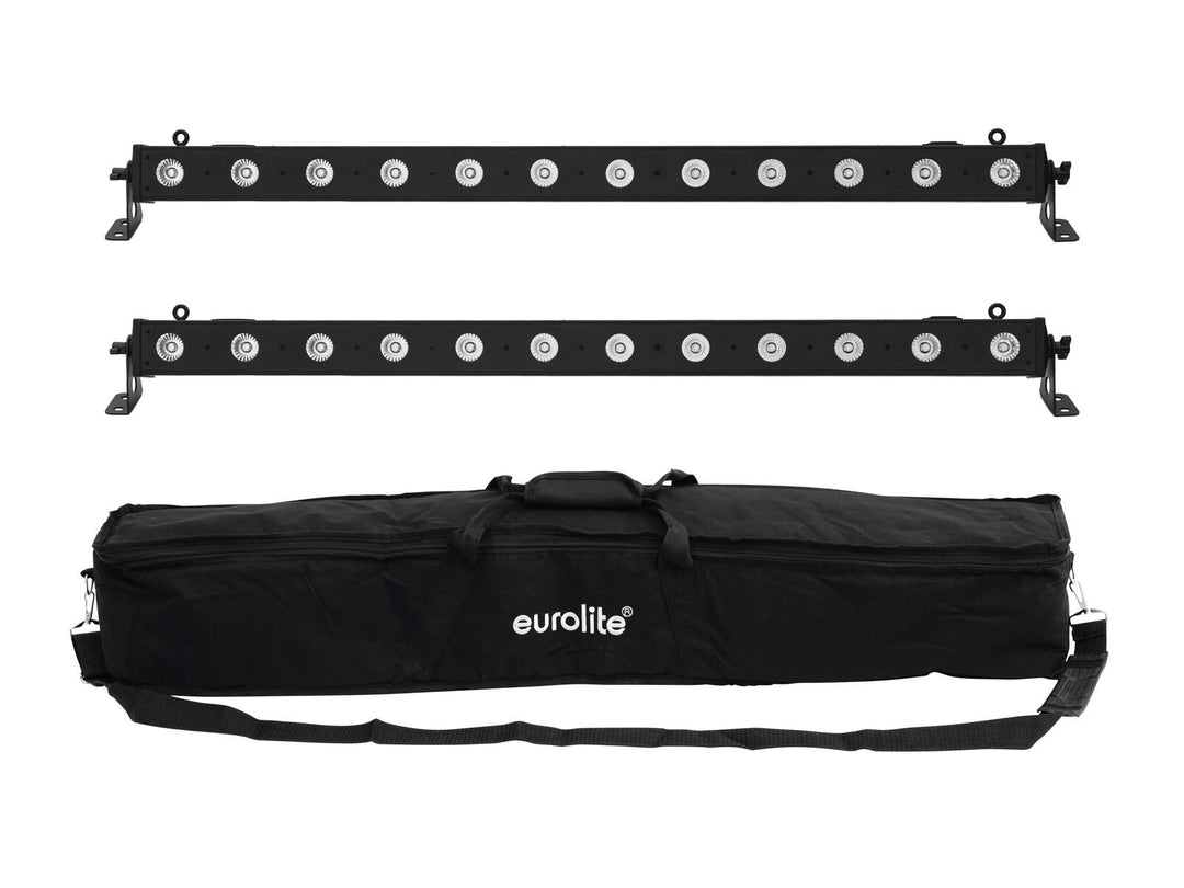 EUROLITE Set 2x LED BAR-12 QCL RGBW + Softbag