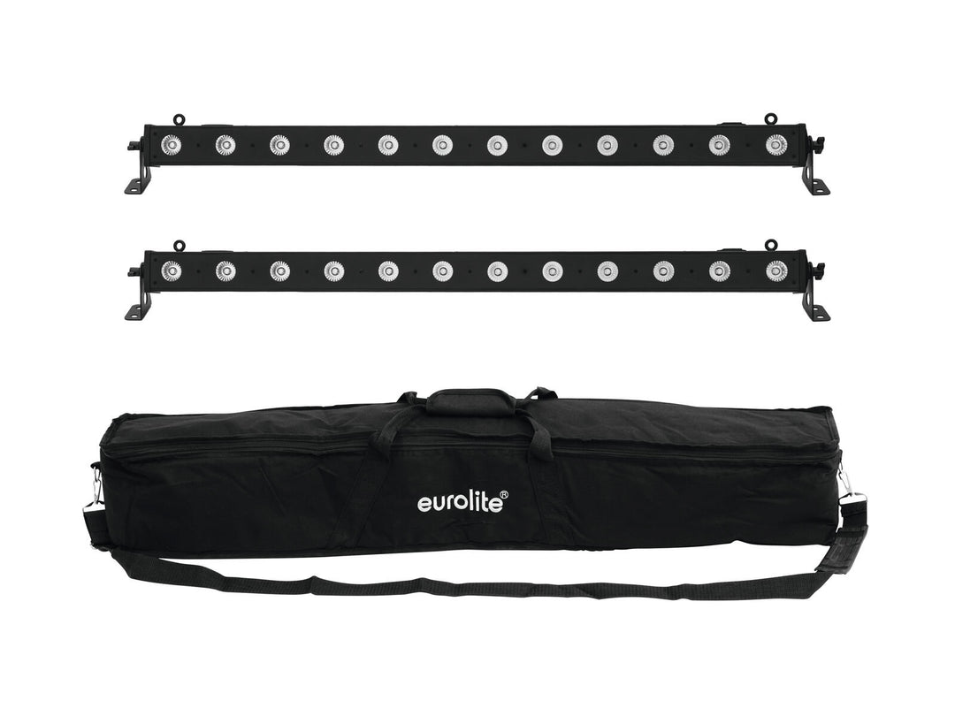 EUROLITE Set 2x LED BAR-12 QCL RGBA + Softtasche