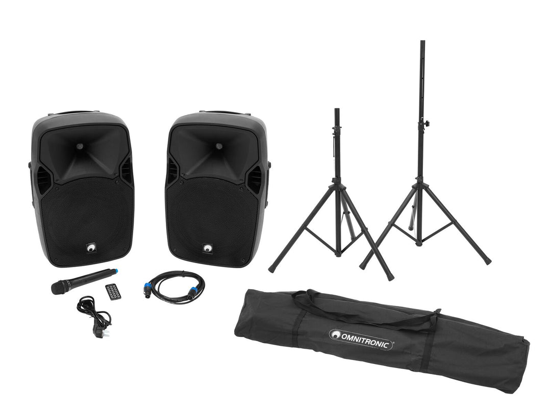 OMNITRONIC Set XFM-212AP + Lautsprecherstativ MOVE MK2