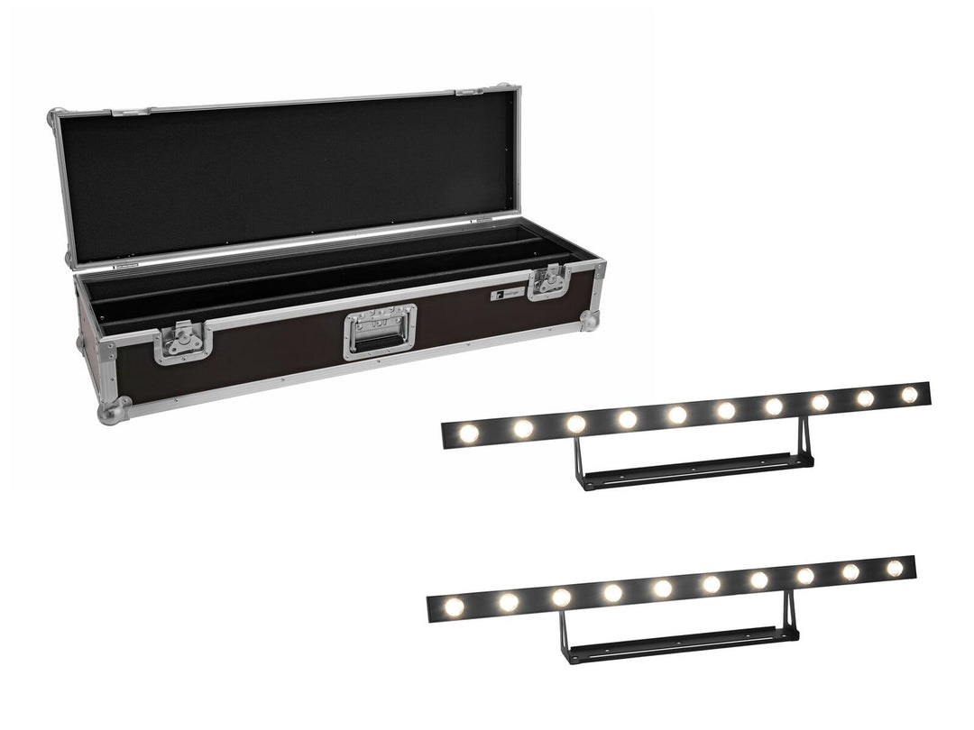 EUROLITE Set 2x LED STP-10 Sunbar 3200K 10x5W Light-Bar + Koffer