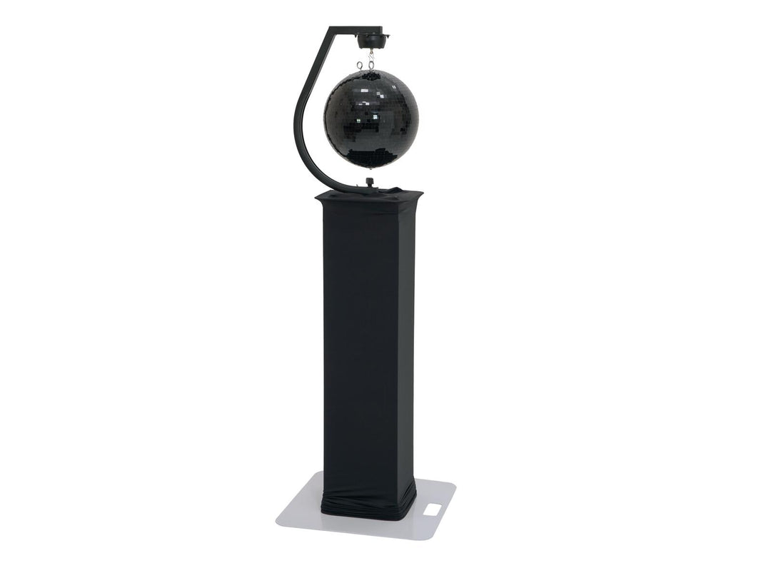 EUROLITE Set Mirror ball 30cm black with stage Ständer variable + Cover black
