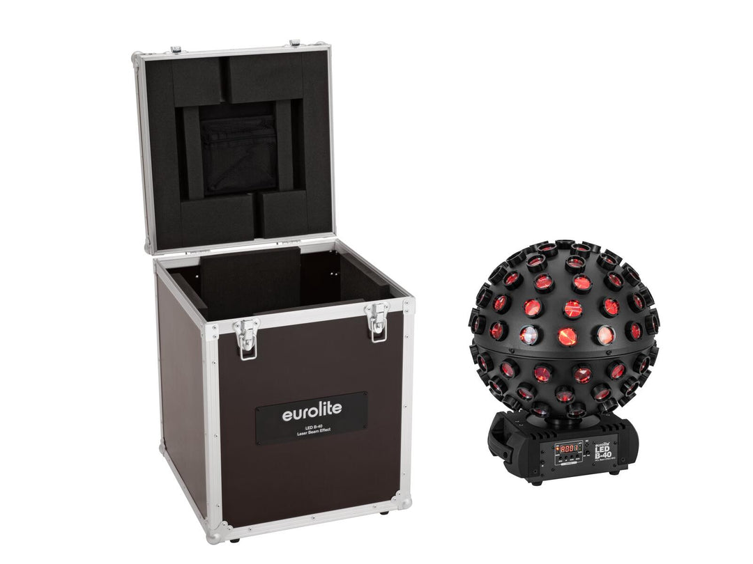 EUROLITE Set LED B-40 HCL Beam Effect MK2 bk + Koffer