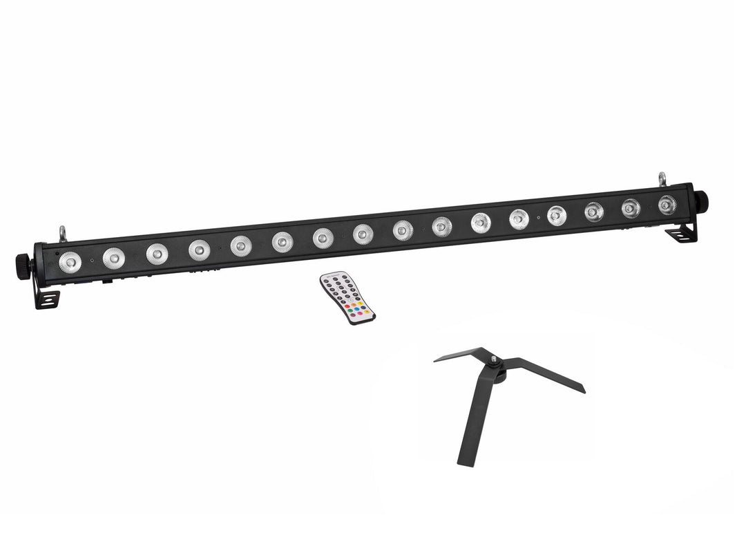 EUROLITE Set LED PIX-16 QCL Bar + FS-4 Bodenständer, Stahl, schwarz