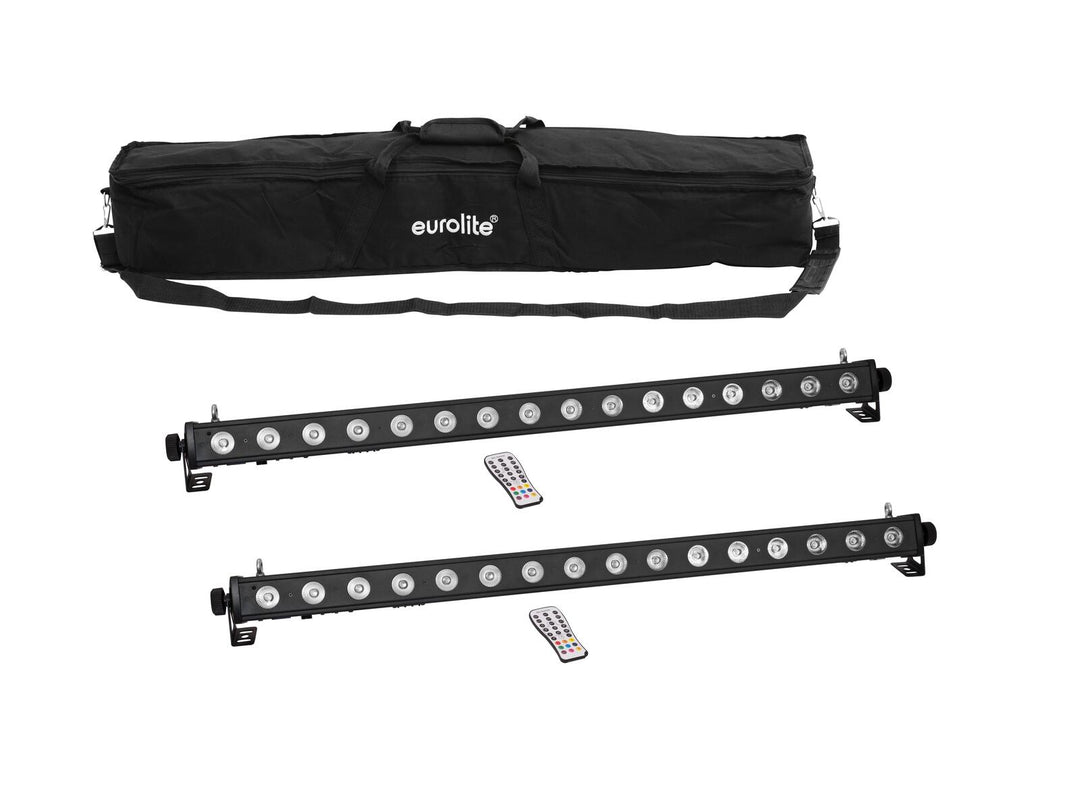 EUROLITE Set 2x LED PIX-16 QCL Bar + Softbag