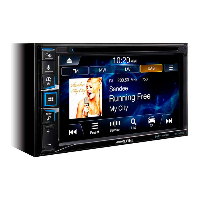Alpine INE-W611DC 2-DIN-Multimediastation mit LKW-Karte