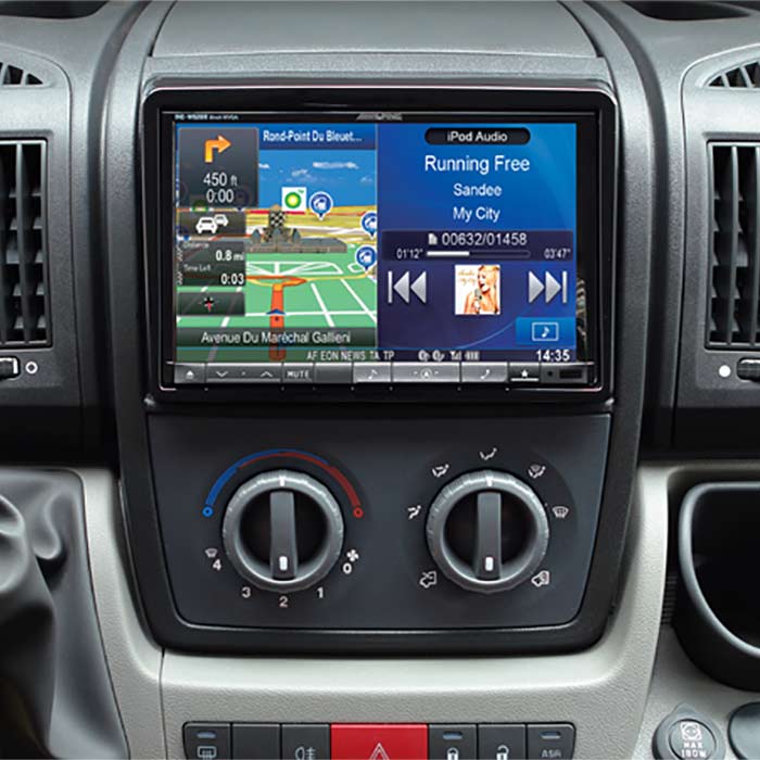 2-DIN 8" Kit für Fiat Ducato III 2006->