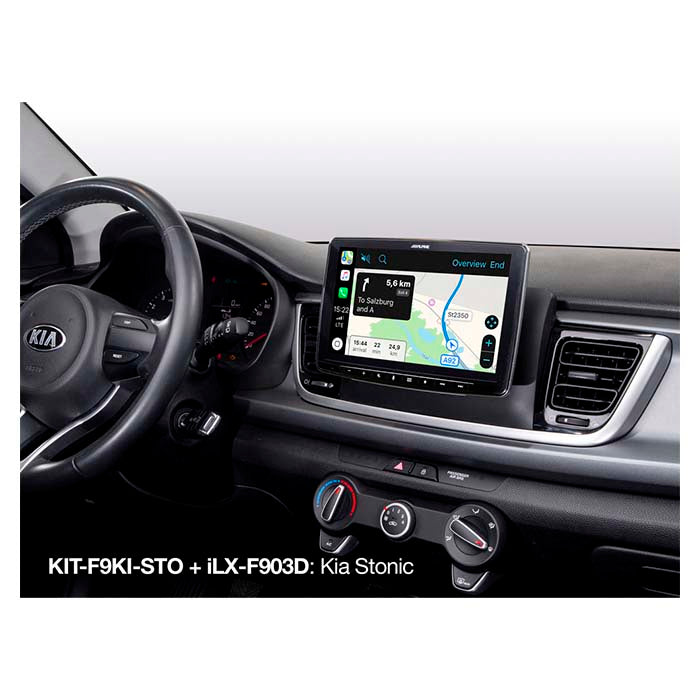 Alpine 9" Montagesatz Kia Stonic 2017->