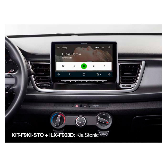 Alpine 9" Montagesatz Kia Stonic 2017->