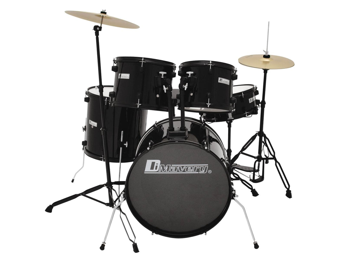 DiMavery DS-200 Drum Set, Black