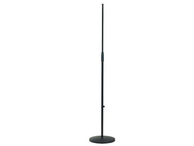 K&M rockstand with light round base, black