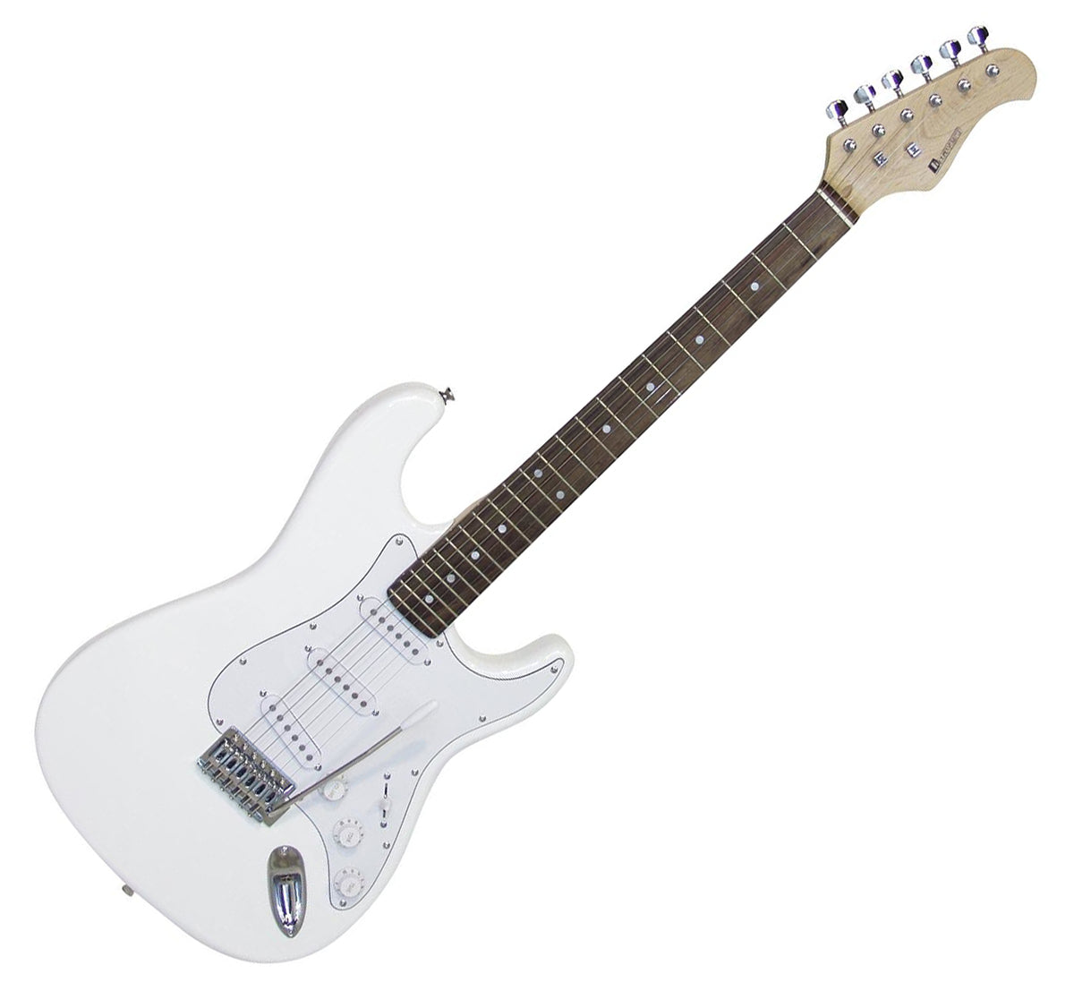 DiMavery ST-203 E-Guitar, white