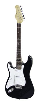 DiMavery ST-203 E-Gitarre LH (Schwarz)