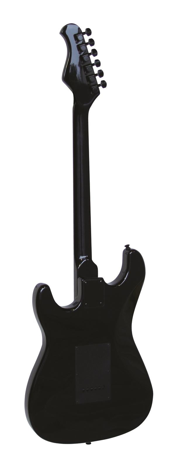 DiMavery ST-203 E-Gitarre (Gothic Schwarz)