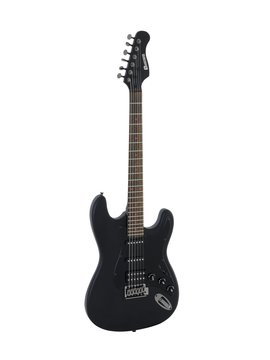 DiMavery ST-312 E-Gitarre (Satin Schwarz)
