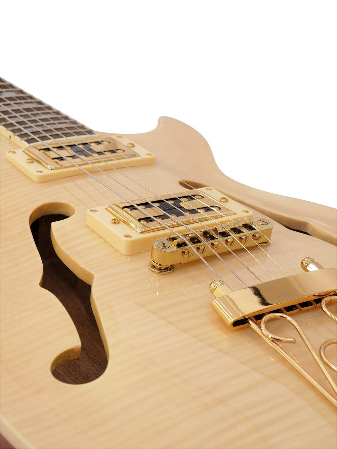 DiMavery LP-600 E-Gitarre (Natur Ahorn)