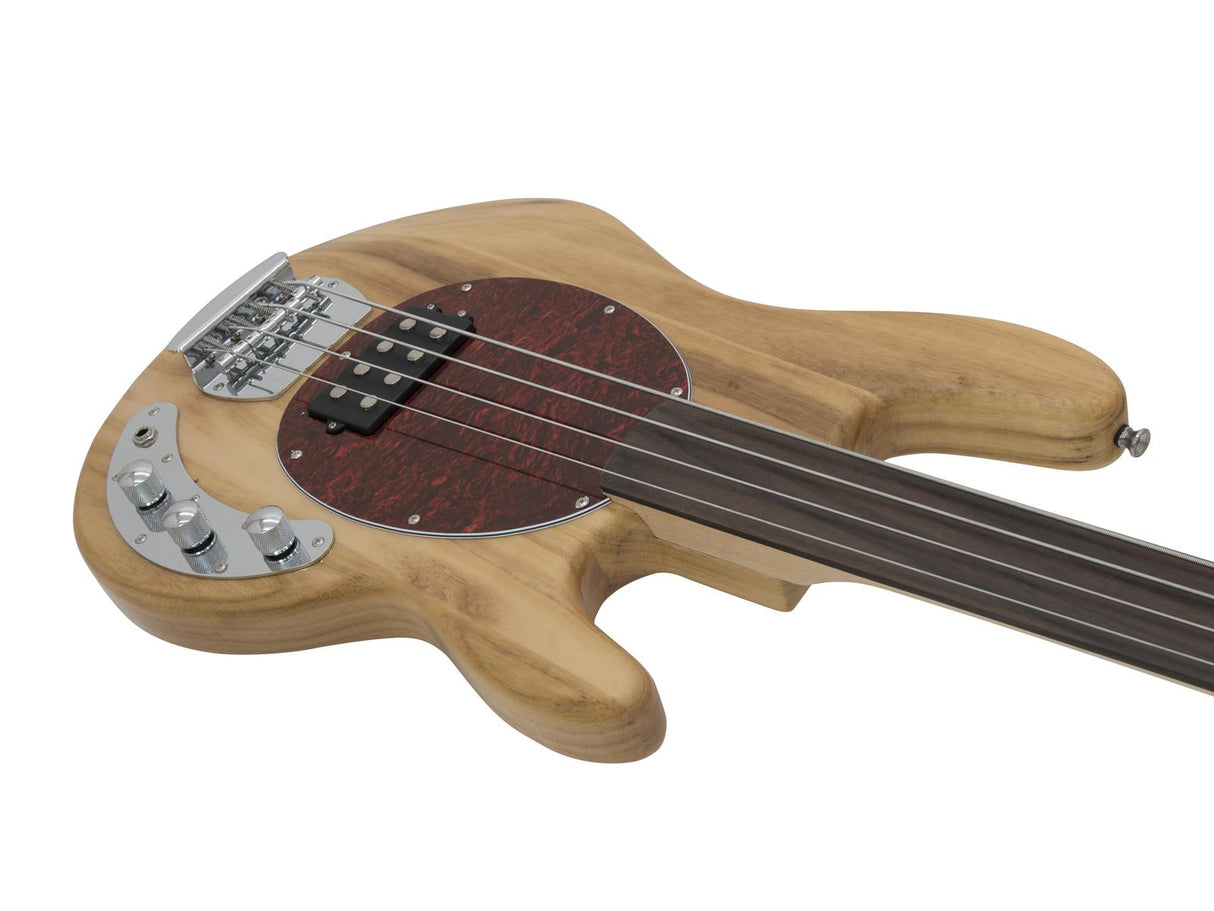 DiMavery MM-501 E-Bass, Fretless, Natur